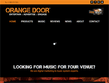 Tablet Screenshot of orangedoormusic.com